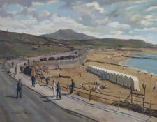 Adrian Hill (1895-1977)North country beach sceneOil on canvasSigned69 x 88cm.