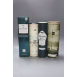 Four assorted malt whiskies- A bottle of Auchentoshan, Macallan Select Oak, Old Fettercairn 10 year