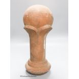 A terracotta finial, height 38cm