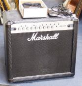 A Marshall MG50 CFX amp and footswitch