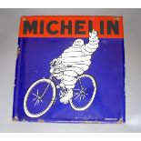 A Michelin enamel sign, 30 x 30cm