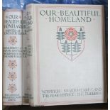 ° Haslehust (E. W. Illus.), Our Beautiful Homeland, Gresham Publishing Company Ltd, 7 vols, cream