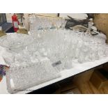 A suite of Hungarian crystal glassware