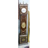 A reproduction gilt metal mounted longcase clock, height 184cm