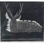 Samuel Jessurun de Mesquita (1868-1944), woodcut, Stag, signed and dated 1933, 15 x 16cm.