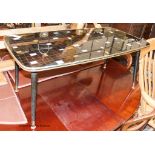 A mid century design rectangular coffee table, length 100cm, depth 50cm, height 41cm