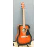 A fender acoustic guitar CD 60/5B