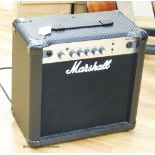 A Marshall MG15 CF guitar amp