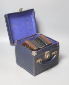 A Wheatstone cased concertina