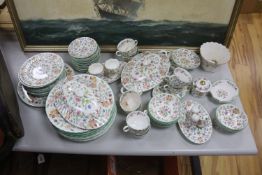 A Minton Haddon Hall part tea and dinner service