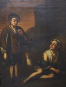 After Bartolome Esteban Murillo (1617-1682), oil on canvas, Invitation to a game of Argolla, 46 x