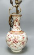 A Chinese famille rose ‘prunus’ vase, four character Qianlong mark in iron red but probably Guangxu