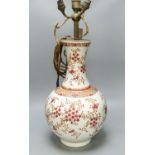 A Chinese famille rose ‘prunus’ vase, four character Qianlong mark in iron red but probably Guangxu