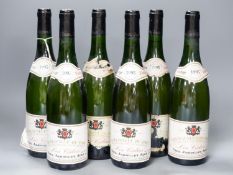 Six bottles of Paul Jaboulet Chateauneuf du Pape Blanc Les Cedres, 1995