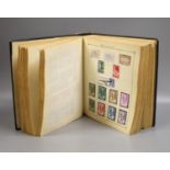 A Strand album of world stamps, 19th/20th century, started in 1931 including some unused