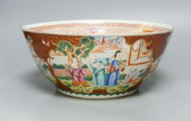 An 18th century Chinese famille rose punch bowl30cm