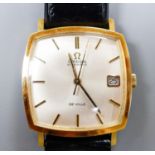 A gentleman's 1960's 18ct gold Omega De Ville automatic wrist watch, movement c.565, on Omega