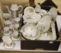 A Grindley earthenware dinner and tea service and a Midwinter coffee set