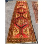 An Azarbijan rug, 400 x 110cm