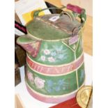 A 19th century polychrome painted bargeware jug inscribed 'John Shiffner', The Shiffners lived in