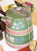 A 19th century polychrome painted bargeware jug inscribed 'John Shiffner', The Shiffners lived in