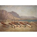 Charles Graham Powell-Jones (1889-1966) - ‘’The old harbour, Hermanus, South Africa’’, oil on