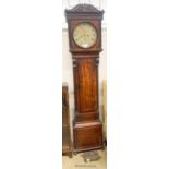 A Regency mahogany longcase clock, the circular dial marked Muirhead, Glasgow, height 206cm