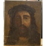 An oil on canvas, Christ
