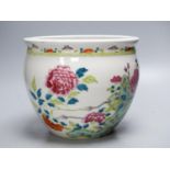 A Chinese famille rose jardiniere, 19th century, diameter 23cm, height 20cmProvenance - D.C.Monk &