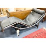 Le Corbusier (1887-1965) a chaise langue model LC4 by Cassini circa 1964. L 160 W 55 H 70 cms