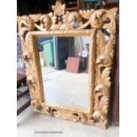 A 20th century Florentine style gilt wood mirror, width 84cm, height 107cm