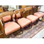 A set of six early Victorian mahogany dining chairs