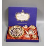 A Royal Crown Derby 'Old Imari' pattern miniature tea service, boxed