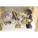 Two vintage anglepoise lamps and sundry other lamps