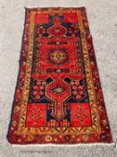 A Hamadan rug, 200 x 94cm