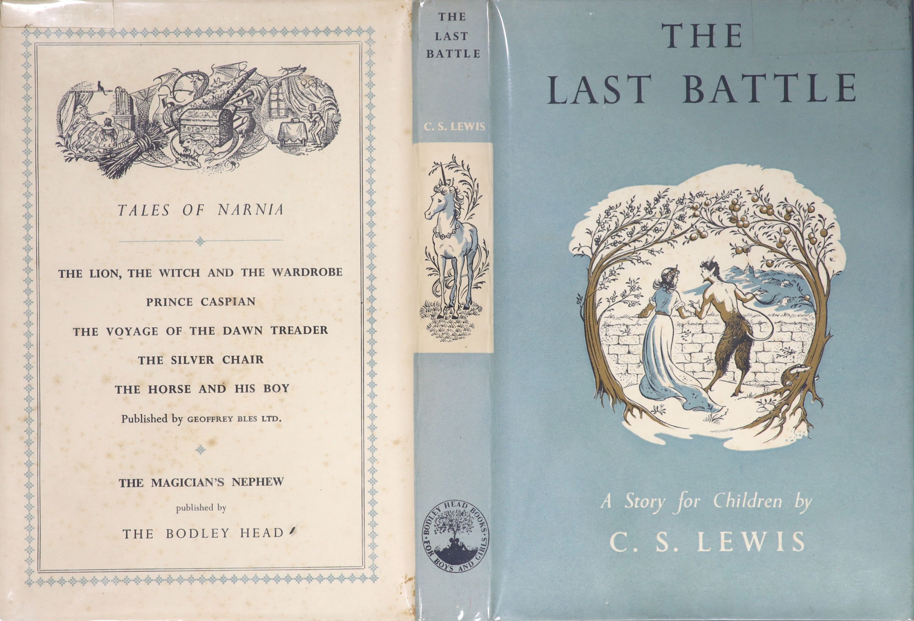 ° Lewis, Clive Staples - The Last Battle, 1st edition, 8vo, illustrated by Pauline Baynes,