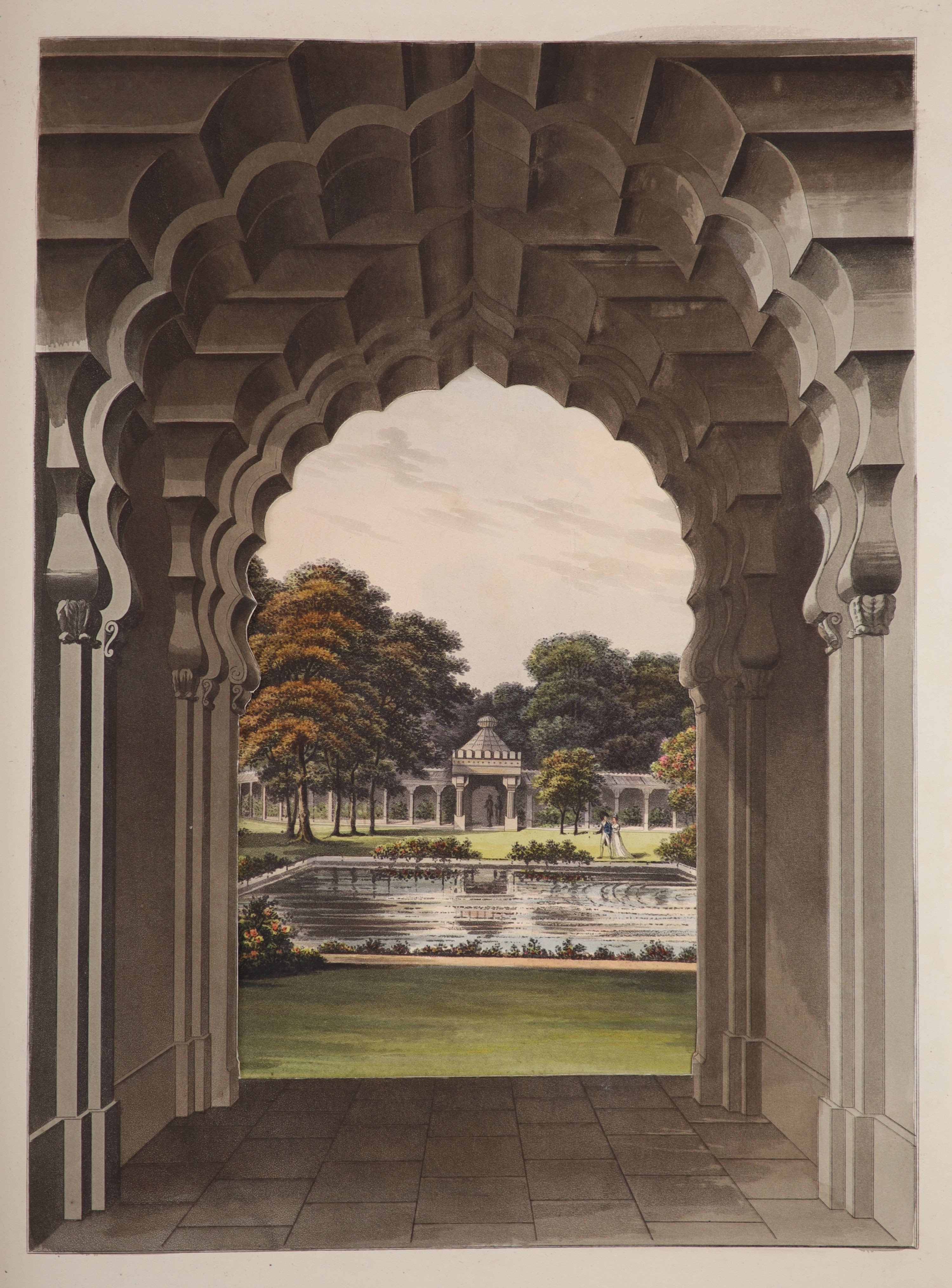 ° Repton, Humphry; John Aden & G.S - Design for the Pavillon [sic] at Brighton, 2nd issue, folio, - Image 5 of 8