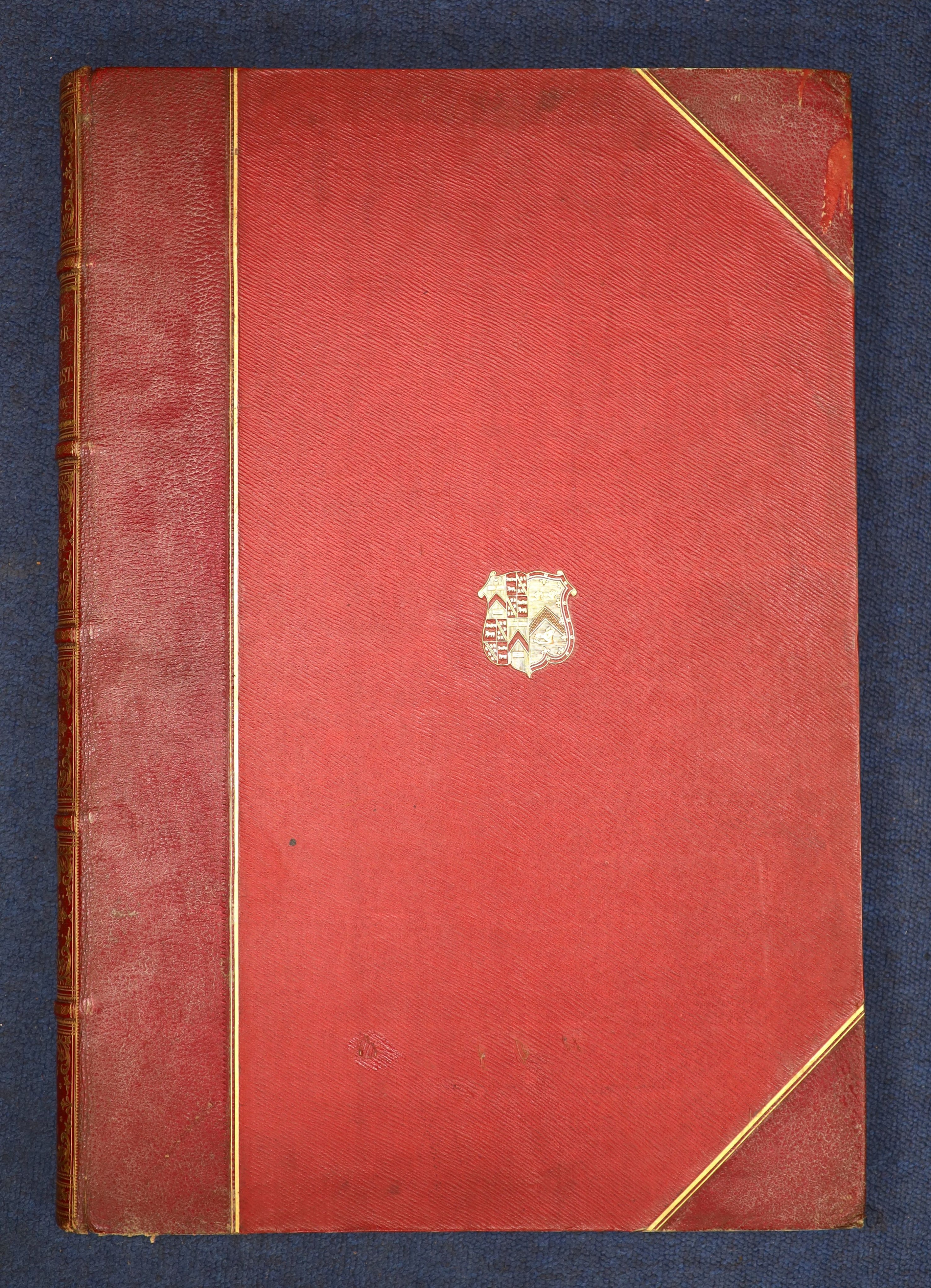 Simpson, William - The Seat of War in the East, 2 parts in 1 vol, folio, half red morocco, with - Image 2 of 6