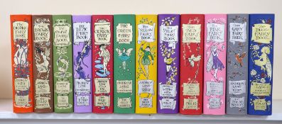 ° Lang, Andrew (Ed) -The Folio Society Rainbow Fairy Book Collection, Complete set of 12 volumes. (