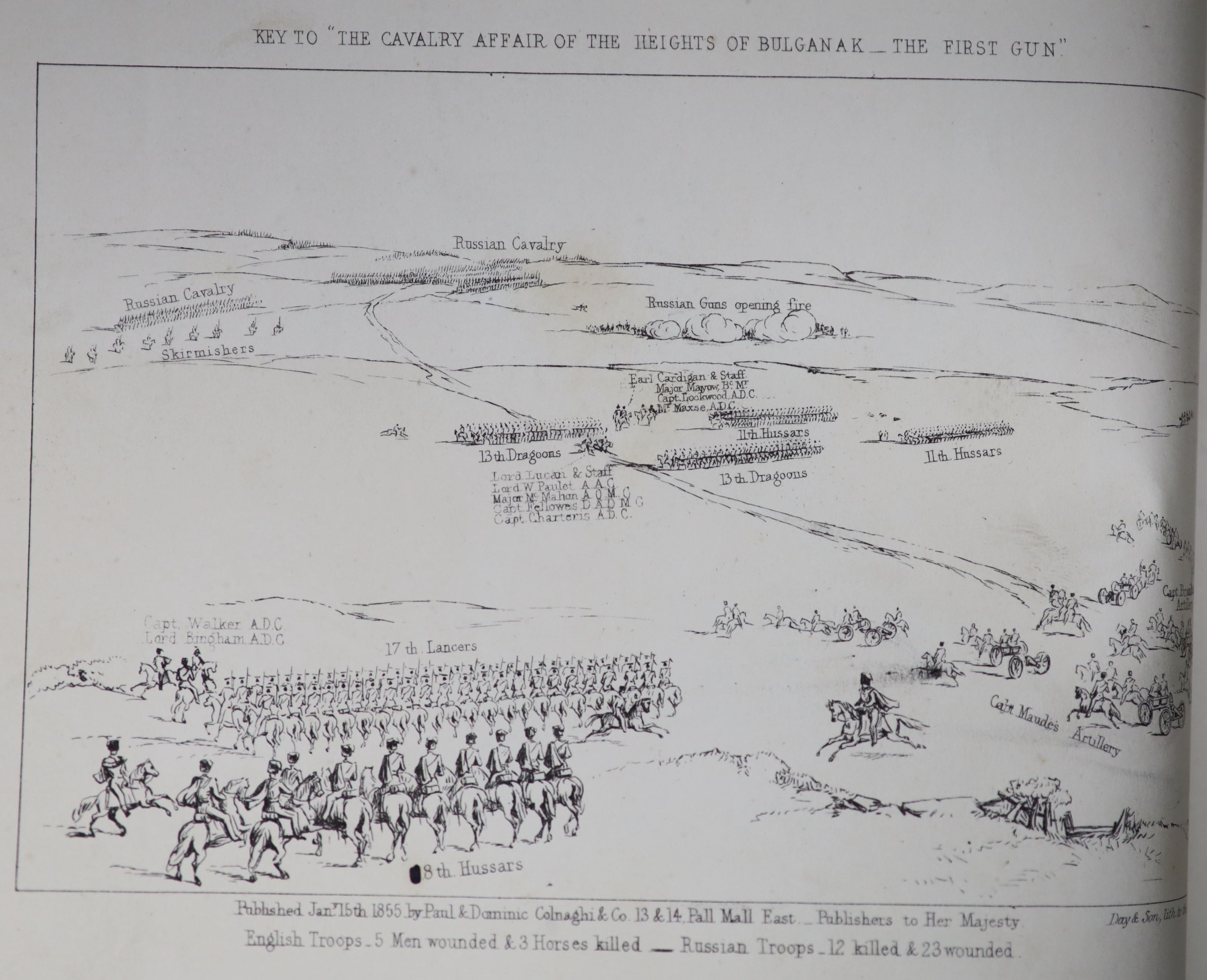 Simpson, William - The Seat of War in the East, 2 parts in 1 vol, folio, half red morocco, with - Image 6 of 6