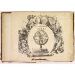 ° Fer, Nicholas de - Petit et Nouveau Atlas, 1st edition, oblong qto, original calf, title with