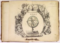 ° Fer, Nicholas de - Petit et Nouveau Atlas, 1st edition, oblong qto, original calf, title with
