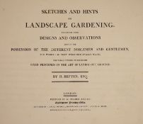 ° Repton, Humphry - Sketches and Hints on Landscape Gardening, oblong folio, calf gilt, with 10