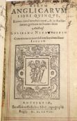 ° William of Newburgh. Rerum Anglicarum Libri Quinque ...engraved title device; (17), 519, (20)