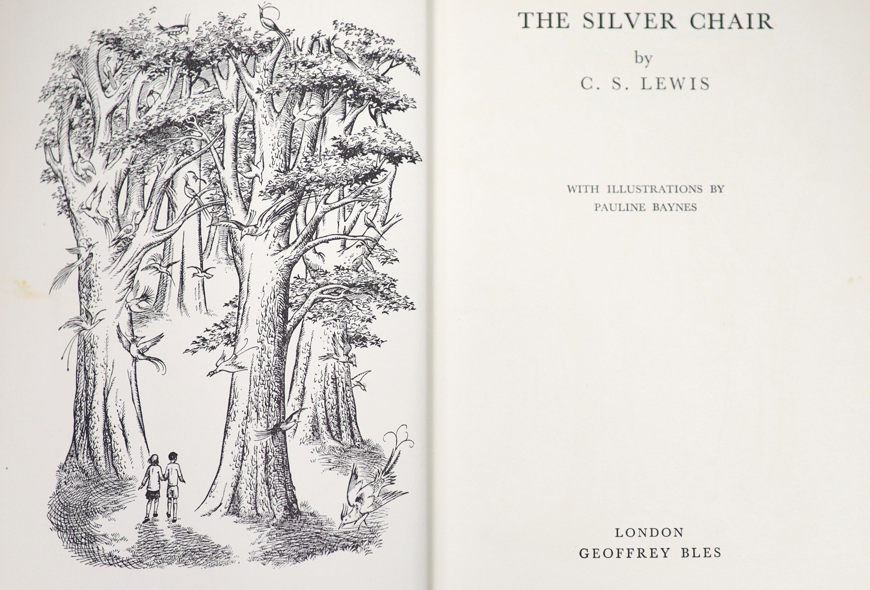 ° Lewis, Clive Staples - The Silver Chair, 1st edition, 8vo, illustrated by Pauline Baynes, original - Image 3 of 5