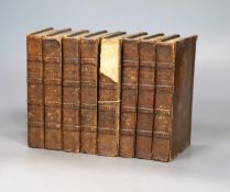° Moliere- Oeuvres de Moliere, 8 vols, 12mo, calf, text in French, London, 1809