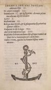 ° Pontanus, Johannes Jovianus. Amorum Libri II. De Amore Conjugali ...colophon and device leaves;