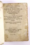 ° Sulpicius, Severus. Sacrae Historiae a Mundi Exordio ...(16), 155, (12)ff.; old vellum, ms.spine