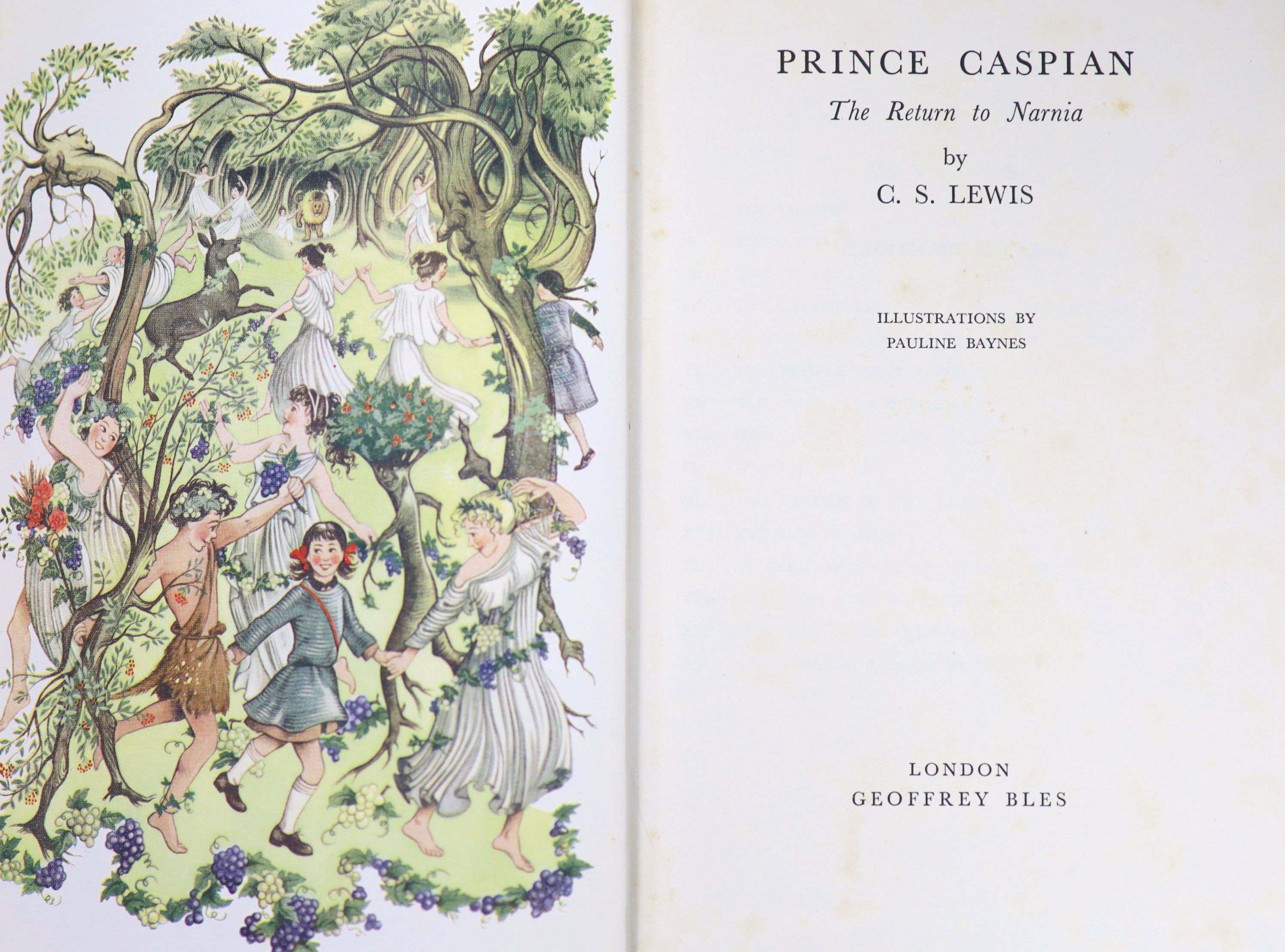 ° Lewis, Clive Staples - Prince Caspian. The Return to Narnia, 1st edition, 8vo, illustrated by - Image 3 of 3