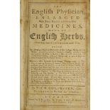 ° Culpeper, Nicholas - The English Physician Enlarged,8vo, contemporary calf, S. Ballard et al,